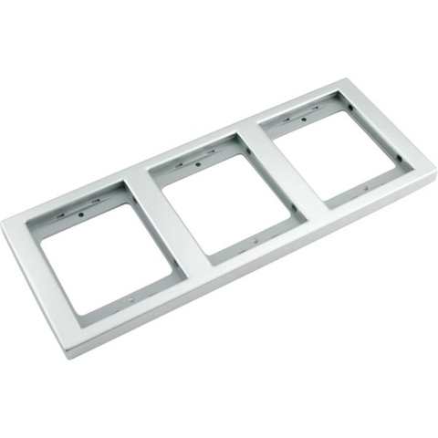 Berker K5 Afdekraam | 3-voudig | RVS - 66.023.24