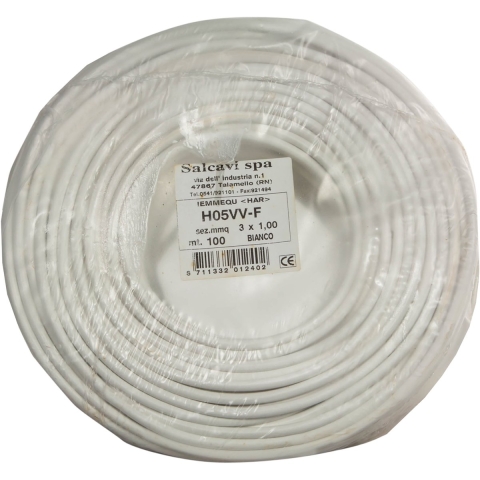 Q-Link Huishoudkabel | VMVL | 3 x 1.0 mm² | 100 m | Wit - 01.265.83