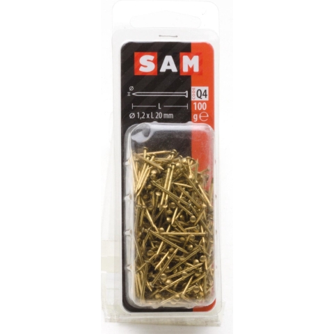 Mack Nagel Platte Kop 100 gram 1,2 x 20 mm