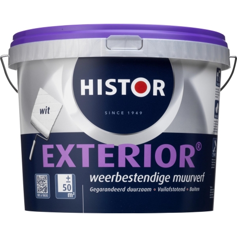 Histor Exterior Muurverf 5L Wit