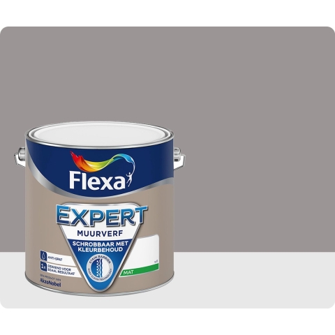 Flexa Expert Muurverf Binnen Titaantaupe FE304