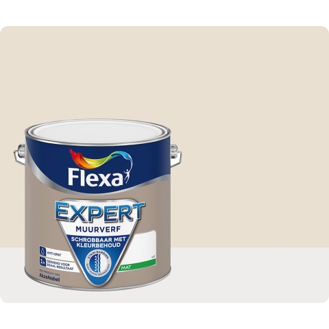 Flexa Expert Muurverf Binnen Ral 9001 Crèmewit