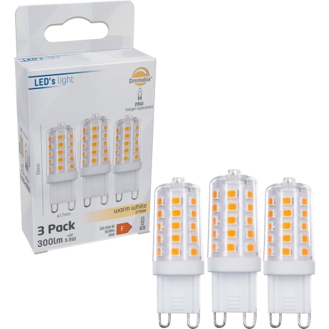 ED'S LIGHT Capsule G9 3,5W Dimbaar 3-pack