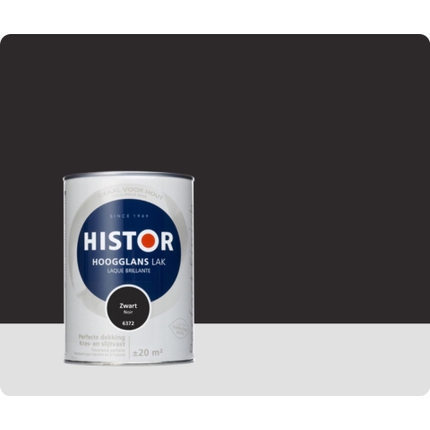 Histor Perfect Finish Alkyd Hoogglans Zwart 6372