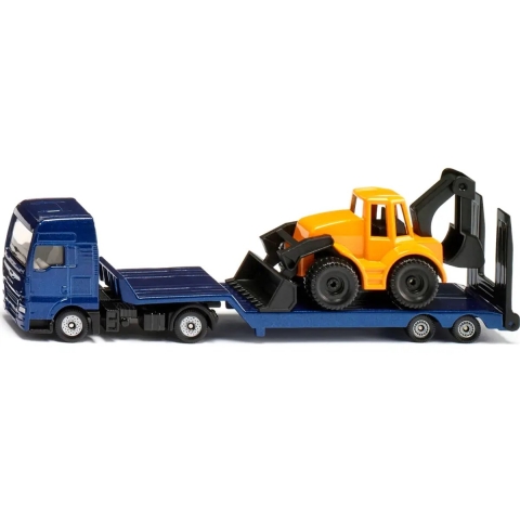 Siku Vrachtwagen - MAN Truck m. Graafmachine met laadbak - 1:87  - Siku - OneSize - Auto