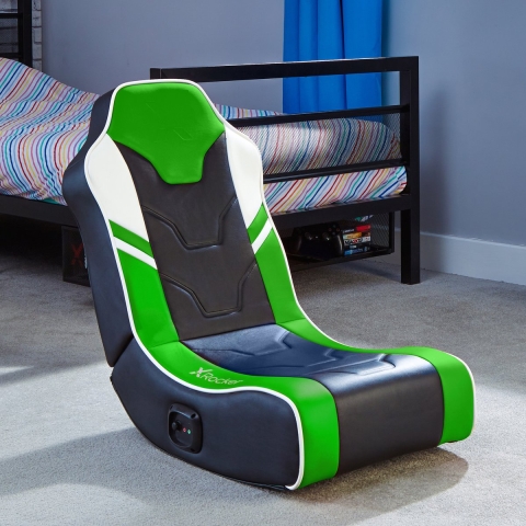 Shadow 2.0 Stereo AudioFloor Rocker Gaming Chair - Green