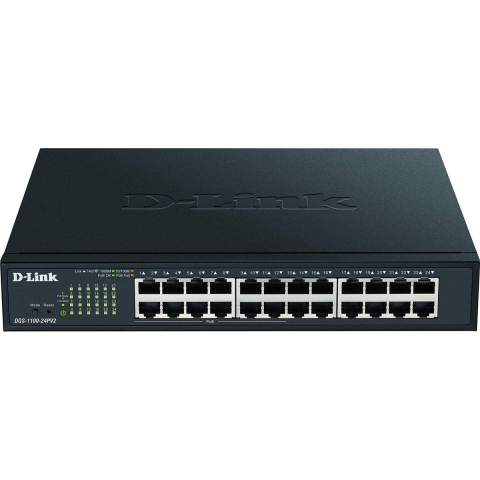D-Link DGS-1100-24PV2/E Netwerk switch RJ45 24 poorten 48 Gbit/s PoE-functie
