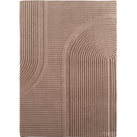 Muratap Japandi vloerkleed pompei hoogpolig scandinavisch design 3d-effect -