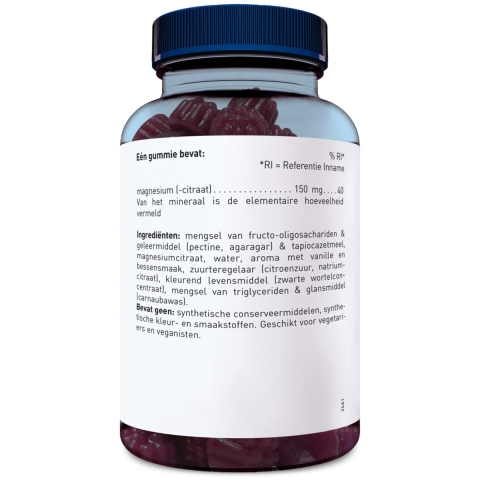 Gratis Verzending: 2x Orthica Magnesiumcitraat-150 Gummies 30 gummies