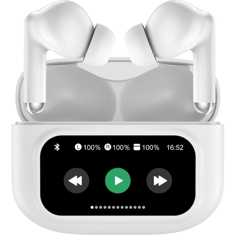 Denver TWD-305 In Ear oordopjes Bluetooth Wit Mobiele telefoon