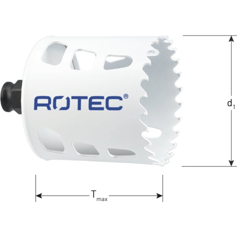 Rotec HM-Gatzaag | Tandsteek 8mm | Tmax=60 | Ø68 - 531.2068
