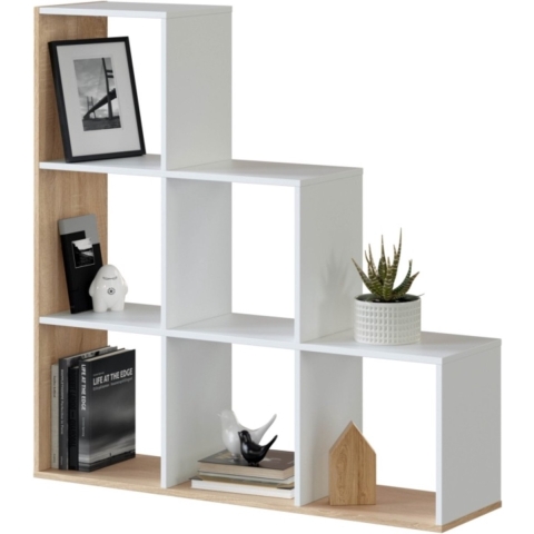 CaliCosy Bibliotheek trap 6 vakken stap h110 cm