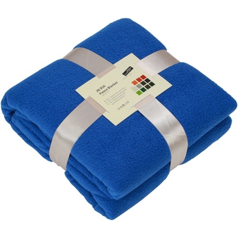 Fleece deken kobaltblauw -