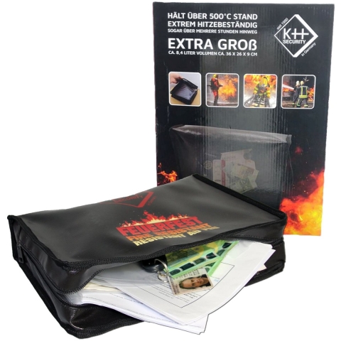 kh-security 370205 Vuurvaste documenttas