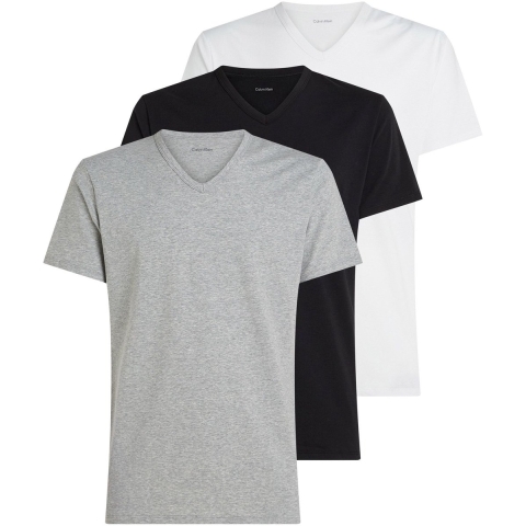 Calvin Klein Slim Short Sleeve V-Necks T-Shirts 3-Pack Str. S