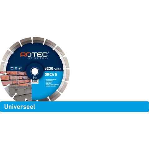Rotec Diamantzaagblad 'Orca 5 / Beton Uni' | Ø350x3,2xØ25,4 - 731.3504