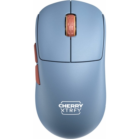 CHERRY XTRFY M68 Blauw Draadloze Gaming muis