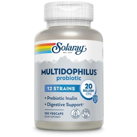 2x Solaray Multidophilus 12 Zuurstabiel 100 vegacapsules