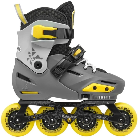 Rollerblade - Apex Charcoal Yellow - Verstelbare Kinderskates - 33-36.5