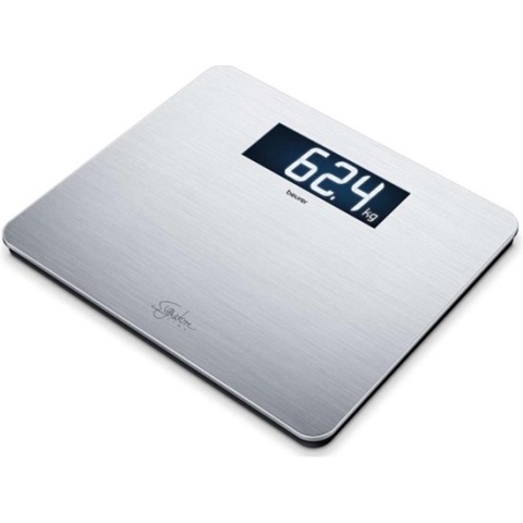 Beurer GS 405 Personenweegschaal - Digitaal - Veiligheidsglas 8 mm - RVS sta-oppervlak - XXL verlicht display - Tot 200 kg - XL weegoppervlak 30 x 35 cm - Quick Start - Incl. batterijen - 5 Jaar garantie