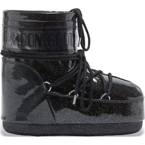 Moon Boot Winterlaarzen - Icoon Laag Glitter - Zwart - Moon Boot - 39/41 - Snowboots