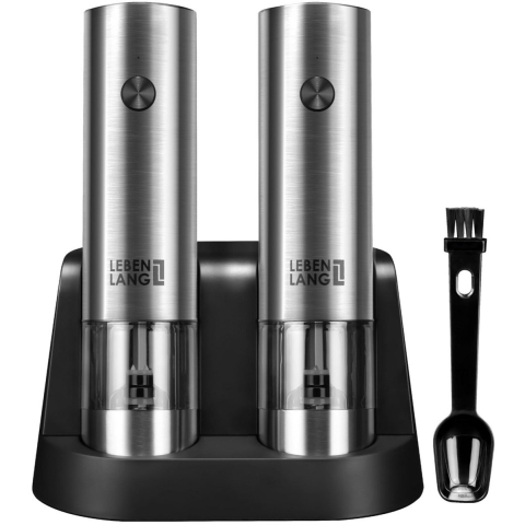 Lebenlang LBL9599 Peper- en zoutmolen Zilver, Zwart 1 stuk(s)