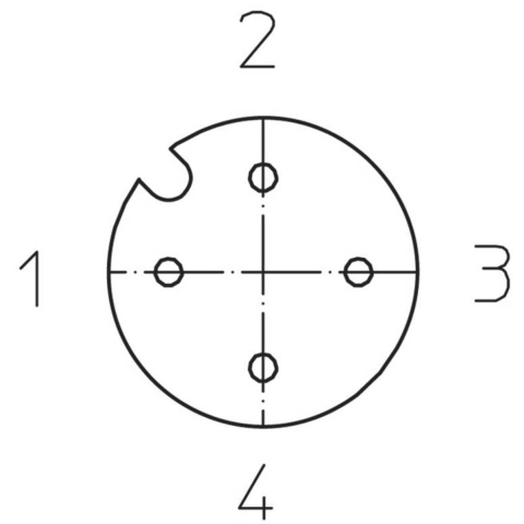 Lutronic 1065 Sensor/actuator connector, geassembleerd M12 Aantal polen (sensoren): 4 Koppeling, recht 2.00 m 1 stuk(s)