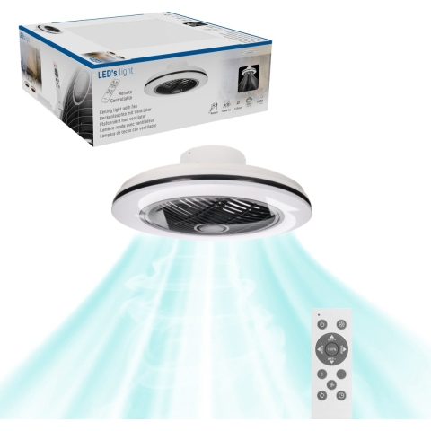 Moderno Plafondventilator met verlichting– Bediening met afstandsbediening - Plafondlampen met Vent