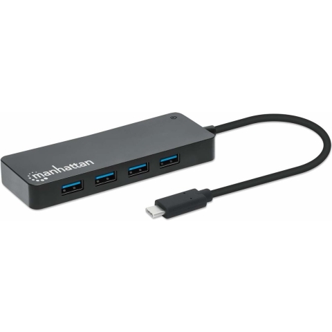 Manhattan 168410 USB 3.0-hub Zwart