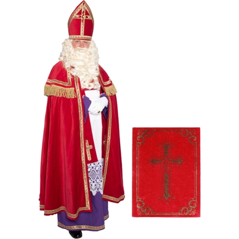 Compleet Sinterklaas kostuum inclusief boek One size -