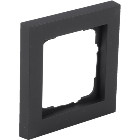 Gira E2 Afdekraam | Inbouw | 1-voudig Verticaal/Horizontaal | Zwart - 66.053.21