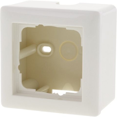 Gira System 55 Opbouwraam | 1-voudig | Inclusief Afdekraam | Polarwit - 66.051.32
