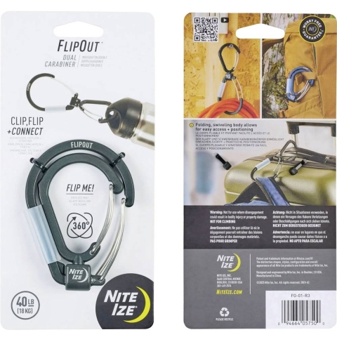 NITE Ize NI-FO-01-R3 Karabijn 94.5, 166 mm, mm x 68.3 mm 1 stuk(s)
