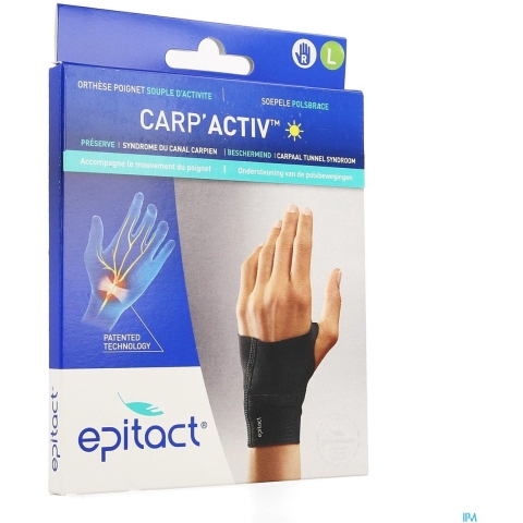 Epitact Carp'Activ Soepele Polsbrace Rechts Large | 1 stuk