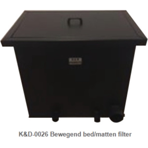K&D Bewegend bed filter met matten en deksel (K&D-0027) - K&D