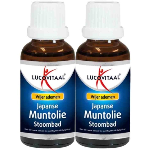 2x Lucovitaal Japanse Muntolie Stoombad 30 ml