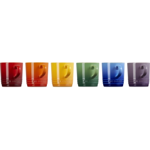 LE CREUSET - Vancouver - Koffiebeker 0,20l New Rainbow 6-dlg