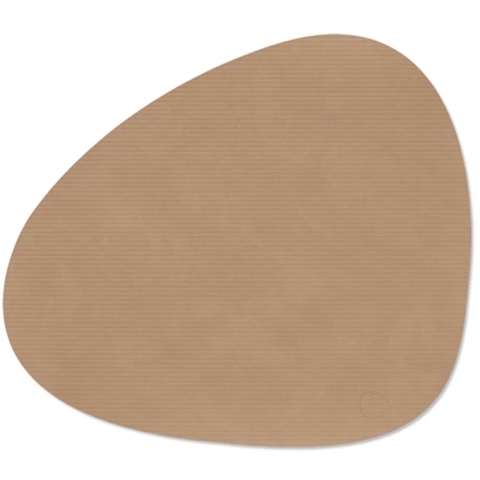 LIND DNA - Dinner Mat Curve - Placemat 37x44cm Corduroy Nougat
