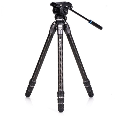 Benro Tortoise Carbon Statief met S4PRO videokop 34C leveling base TTOR34CLVS4PRO