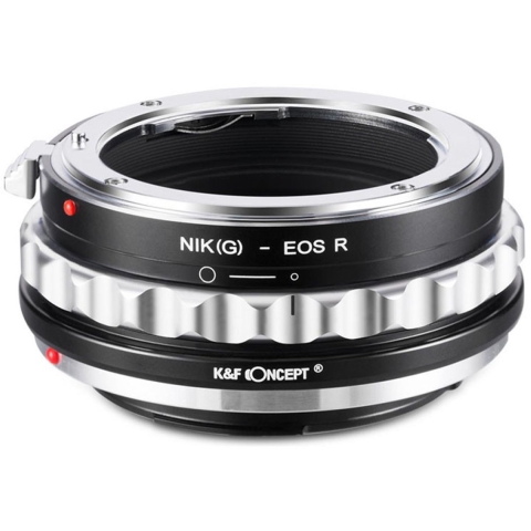 K&F Concept Lens Adapter Nikon F (G-type) - EOS R