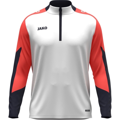 JAKO 8670D Ziptop Dynamic Dames - Wit/Koraal/Marine - XL (46/48)