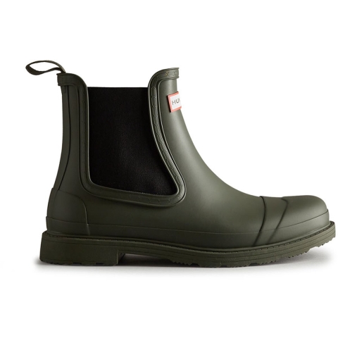 Hunter Commando Heren Regenlaarzen Donker Olijf Van Rubber