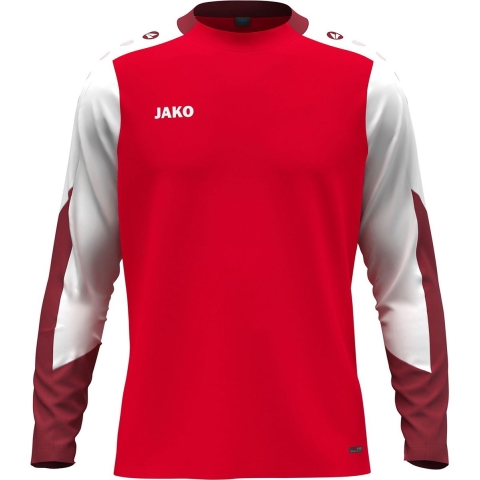 JAKO 8870 Longsleeve Dynamic - Rood/Wit/Donkerrood - S