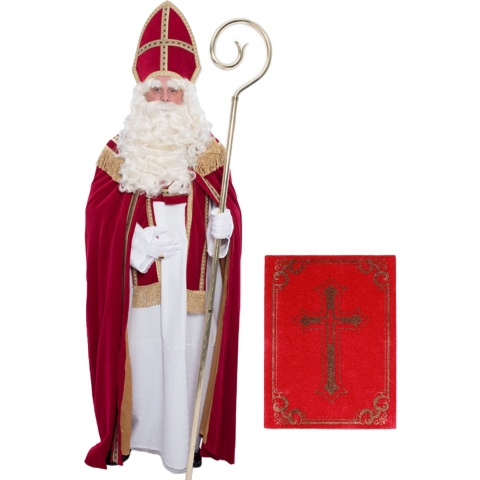 Compleet Sinterklaas kostuum inclusief boek One size -