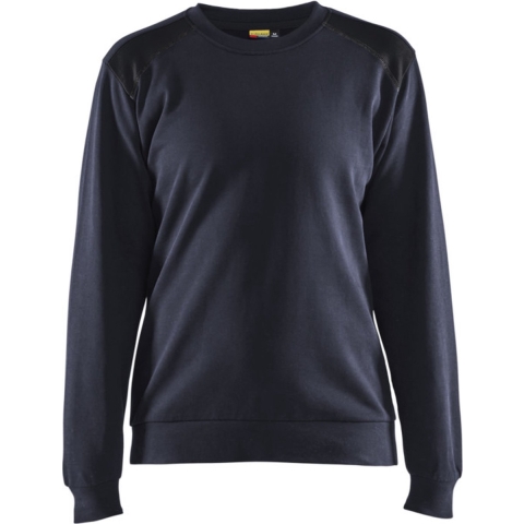 Blåkläder Sweatshirt bicolour Dames 34081158 | Donker marineblauw/Zwart | Maat M - 7330509814529