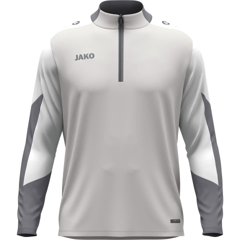 JAKO 8670K Ziptop Dynamic Kids - Lichtgrijs/Wit/Grijs - 140