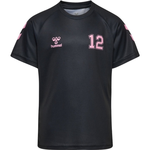Hummel T-Shirt - hmlShimmer - Black/Bruids Rose - Hummel - 6 jaar (116) - T-Shirts