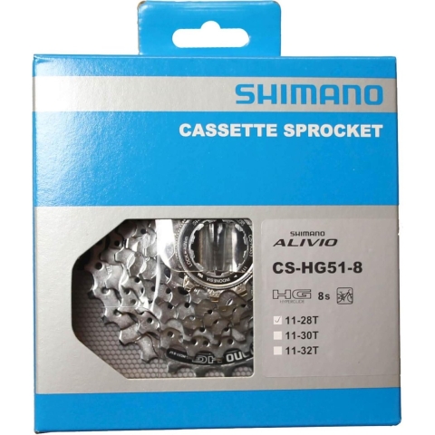 Shimano Alivio CS-HG51 Cassette 8-speed, verhouding 11-28