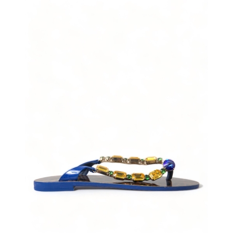 Geverfde Tanga Sandalen met Luipaardprint