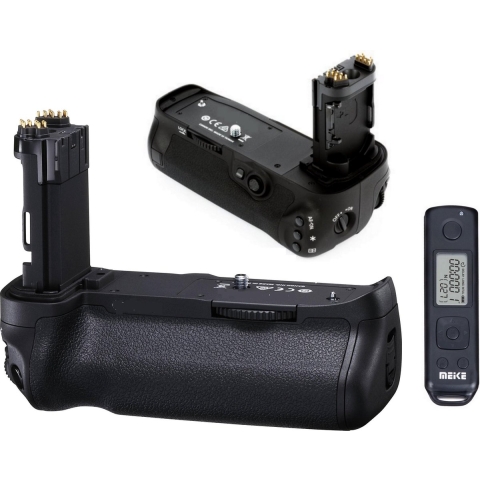 Meike Pro batterygrip voor Canon EOS 5D Mark IV met draadloze timer afstandsbediening